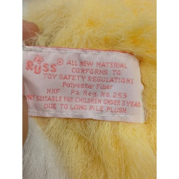 Russ Waddles Duck Chick Plush Yellow 5 Inch Stuffed Animal Toy Fuzzy - Picture 9 of 9